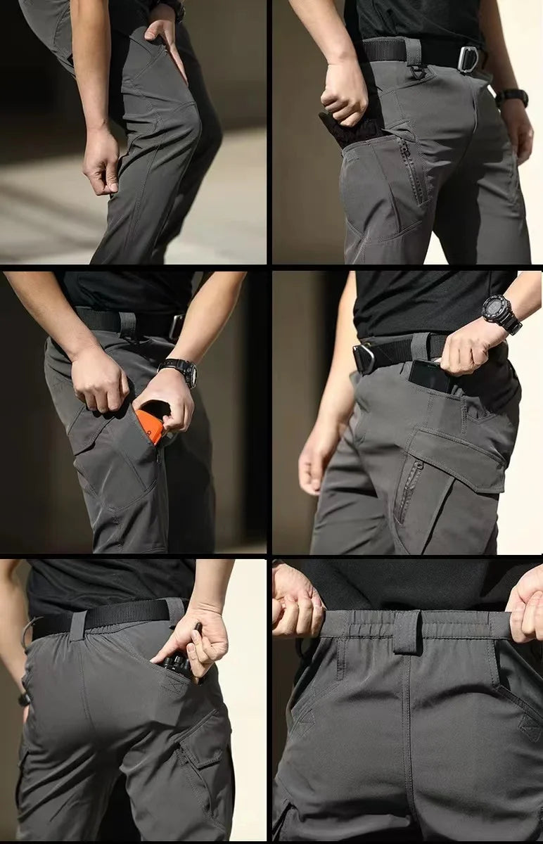 Pantaloni Tattici da Uomo Mazerout per Campeggio Escursionismo Trekking Arrampicata Tessuto con Asciugatura Rapida