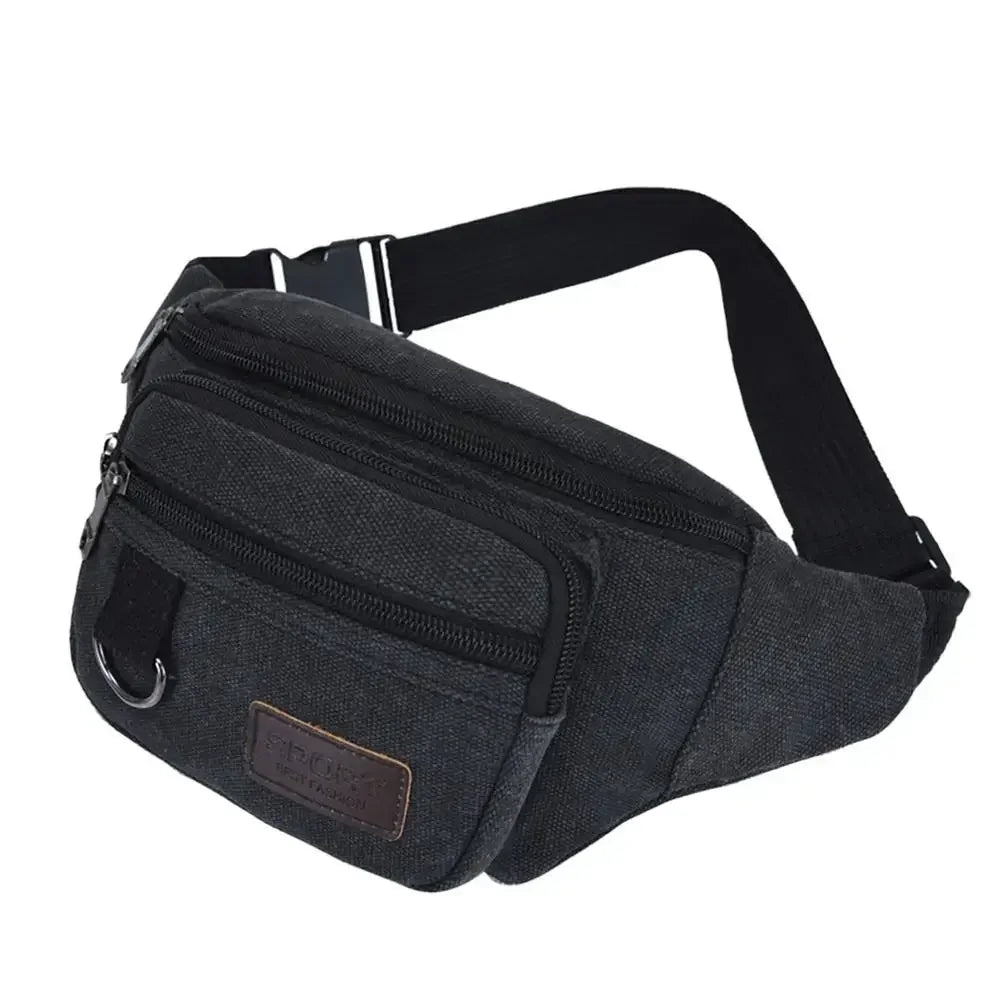 Marsupio Impermeabile Da Esterno In Tela Alta Capacità Stile Coreano Per Sport All Aperto Banana Bag Uomo Donna