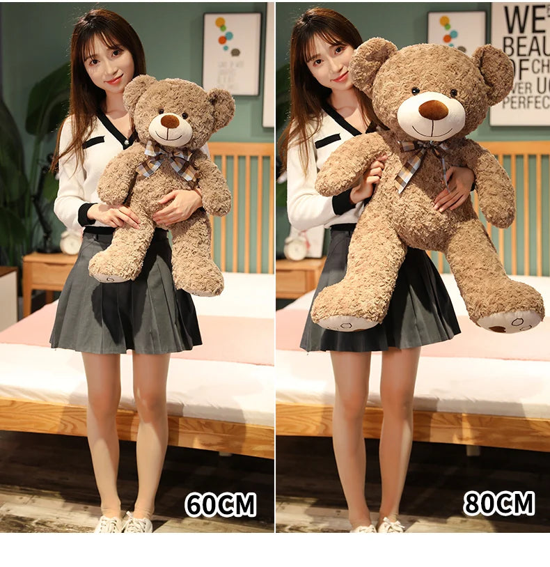 Orso Peluche Con Papillon Kawaii 35 50 60 Cm Cuscino Morbido Per Bambini Ragazze Regalo Perfetto Per Bimbi E Ragazze