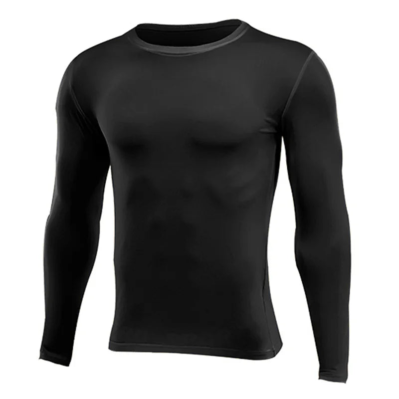 Maglia Termica Compressione Unisex Per Corsa Fitness Sportiva Maniche Lunghe Da Allenamento T Shirt Per Basket Calcio