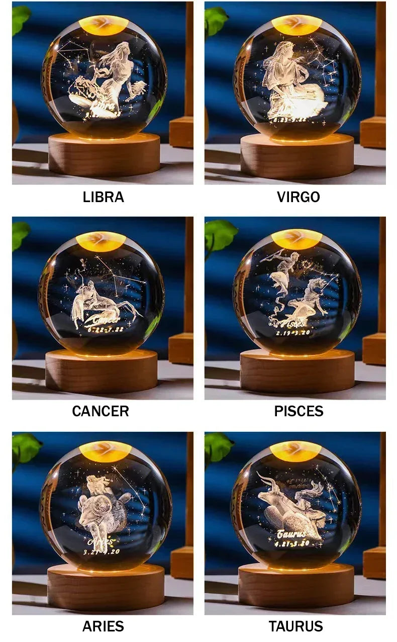Sfera di Cristallo 3D Creativa Regalo San Valentino Rosa Per la Festa della Mamma Decorazione da Scrivania Nuvola