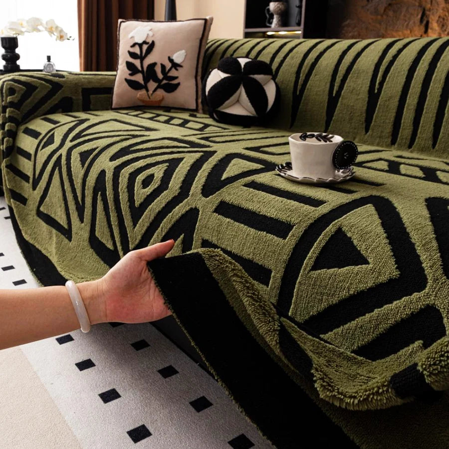 Protezione Per Divano In Stile Bohémien Nuovo Coperta Vintage Intrecciata Antiscivolo Adatta A Divani E Animali Lux