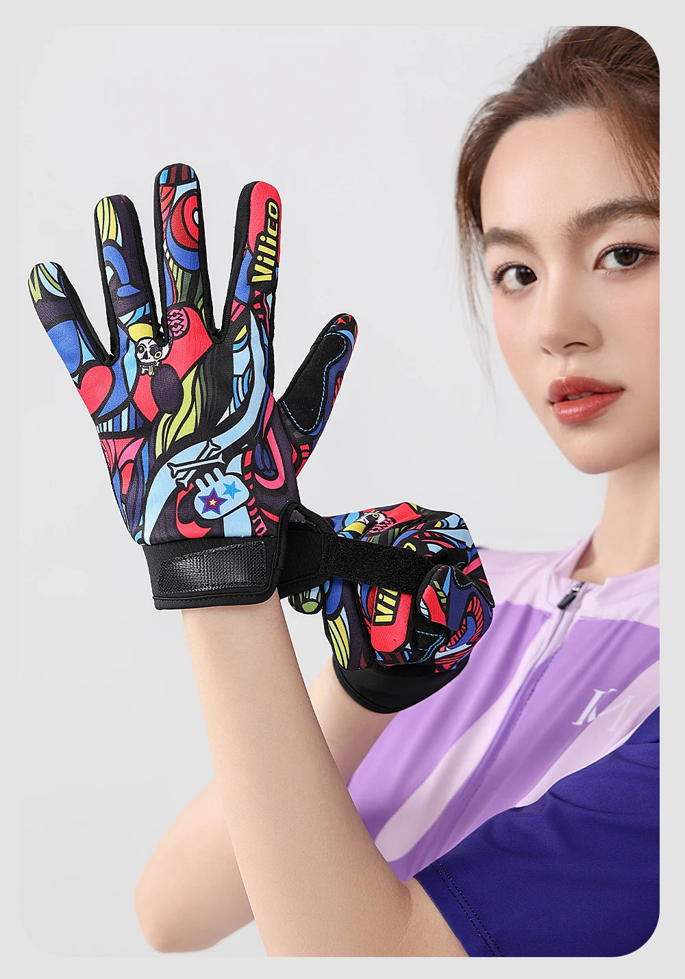 Guanti Da Equitazione E MTB Antiscivolo Con Touch Screen Resistente All Usura Unisex Regalo Halloween