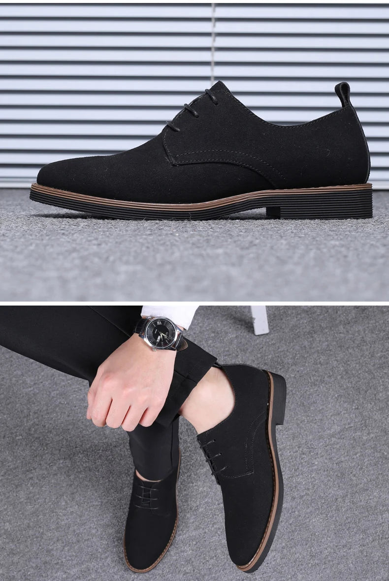 Scarpe Eleganti Da Uomo In Pelle Scamosciata Oxford Derby Classiche Lusso Comfort E Stile Per Ogni Occasione