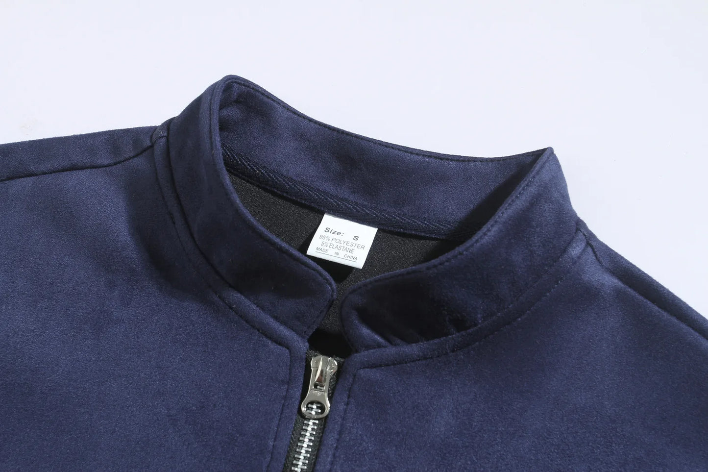 Giacca Uomo Slim Fit Colletto Coreano Autunno Inverno Casual Business Con Cerniera