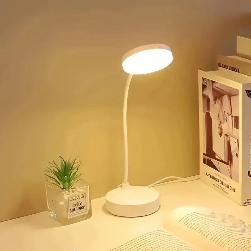 Lampada Da Scrivania LED Flessibile Con Dimmer A Tre Livelli USB Luce Bianca Calda Per Casa Ufficio Studio