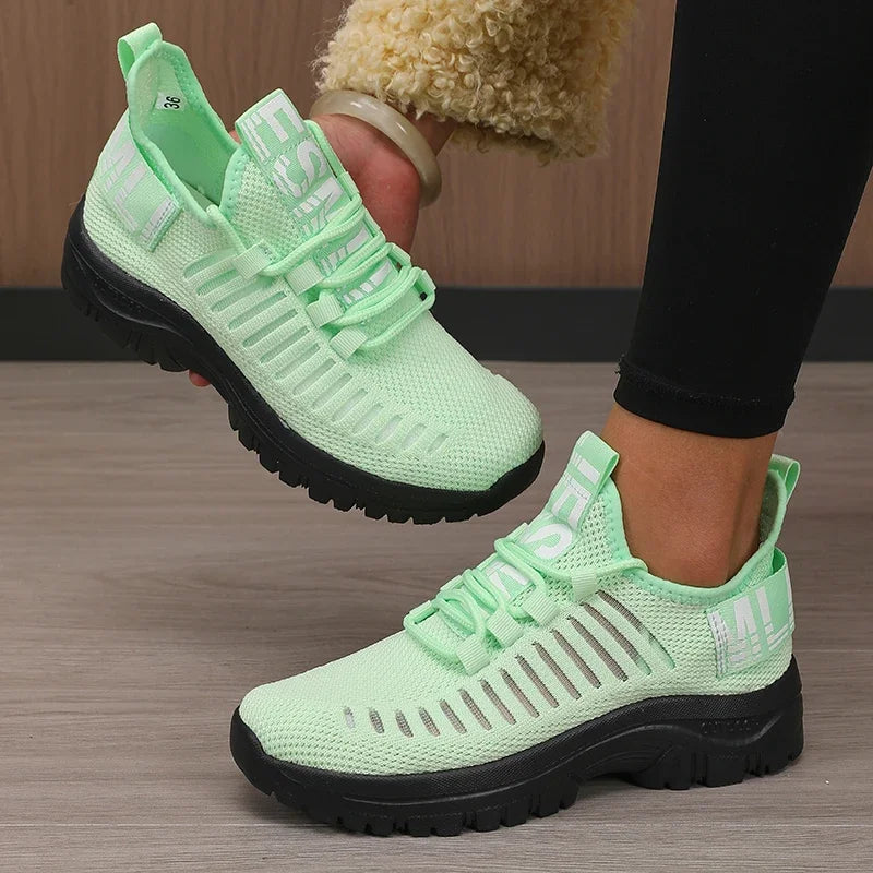 Scarpe Da Corsa In Mesh Traspiranti 2025 Per Donne Leggere Con Suola Imbottita Per Allenamento All Aperto E Palestra