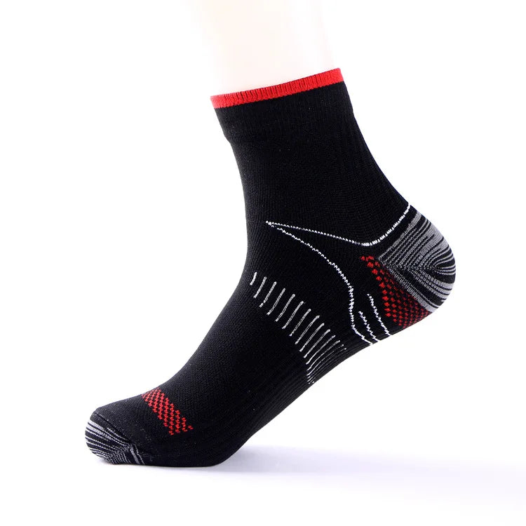 Calzini Sportivi Uomo Caviglia Alta Compressione Con Protezione Per Corsa Cotone Nylon Stile 41