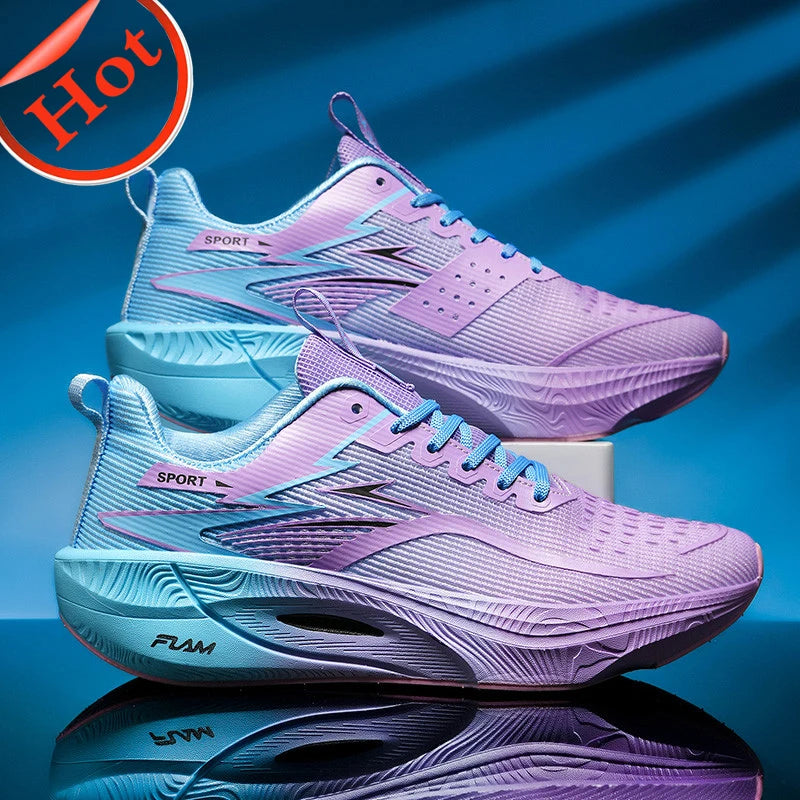 Scarpe Da Corsa Uomo Sneakers Antiscivolo Ammortizzate Con Piastra In Carbonio Per Allenamento E Tennis In Mesh 2026