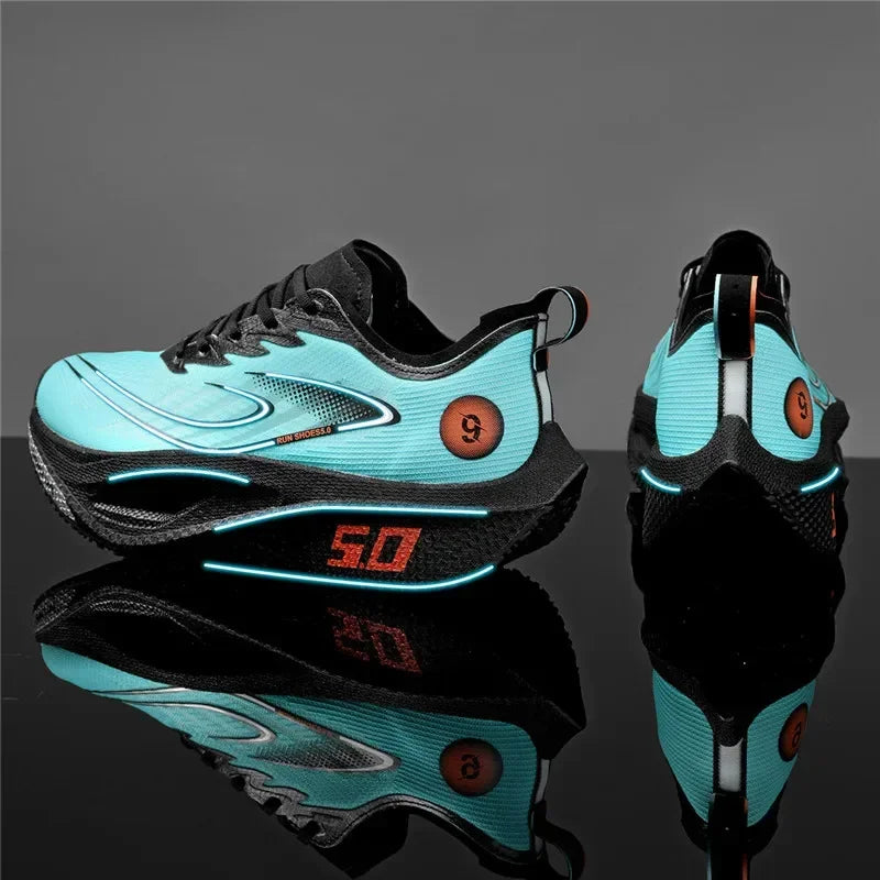 Scarpe Da Corsa 2025 Con Piastra In Carbonio Traspiranti Con Cuscino Di Rimbalzo Leggero Per Maratona Professionale