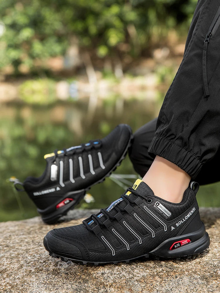 Scarpe Da Trekking Uomo Traspiranti In Rete Antiscivolo Per Terreni Misti All Aperto Resistente All Usura Esterni