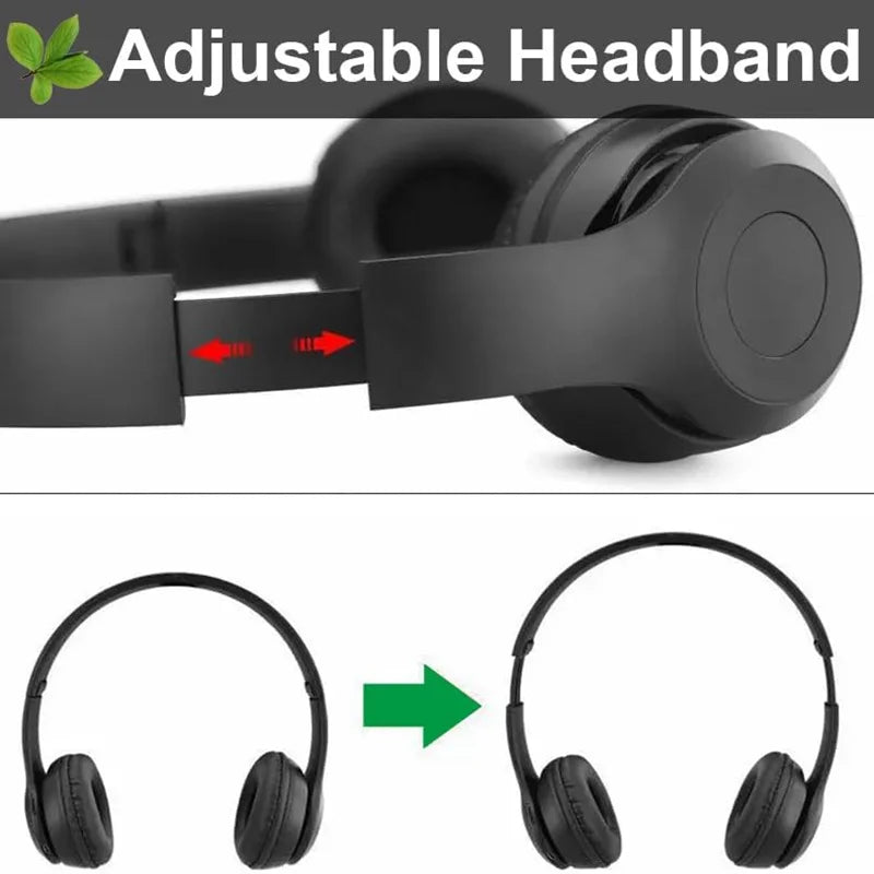 Cuffie Wireless Bluetooth Ad Alta Fedeltà Con Microfono HD Integrato Audio Stereo Nitido Connessione Stabile