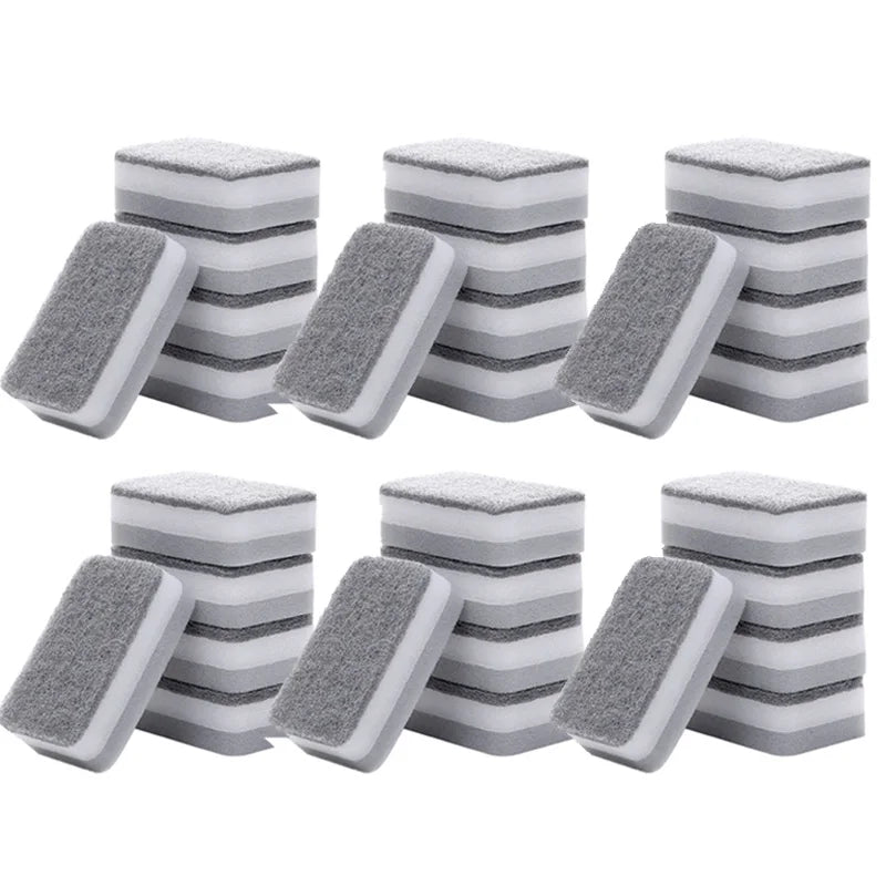 Spugna Doppia Faccia Grigio Abrasivo Resistente Allo Sporco Per Pulizie Professionali In Cucina