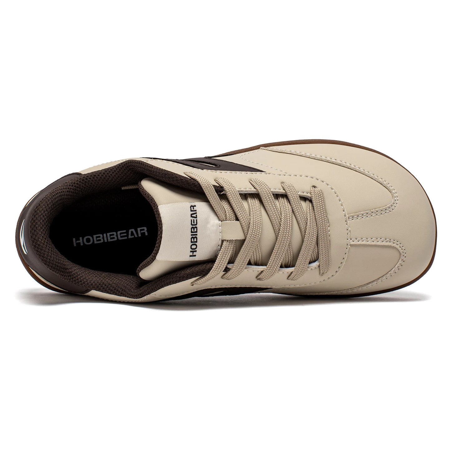 Hobibear Scarpe A Punta Larga Sneakers Unisex In Pelle Artificiale Zero Drop Retrò Per Uomo E Donna