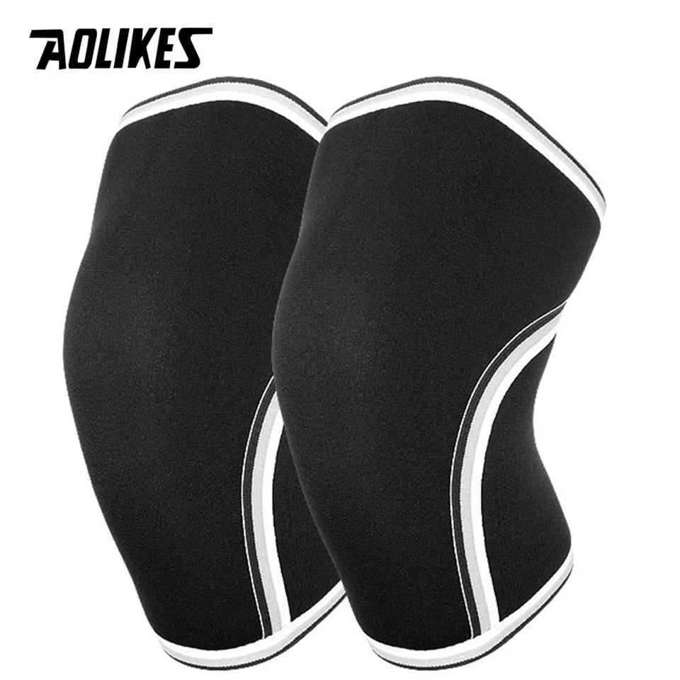 Ginocchiere Neoprene 7 Mm Aolikes Stabilità Protezione Comfort Sollevamento Pesi CrossFit Per Atleti
