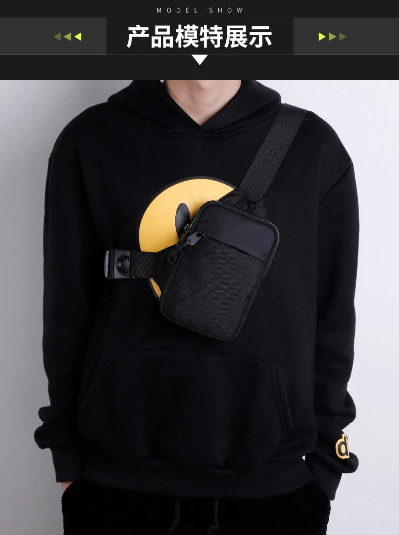 Nuova Borsa Da Petto Unisex Per Tempo Libero Fitness Sport Tracolla Di Grande Capacità