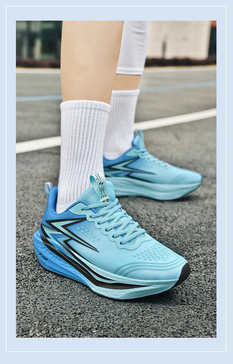 Scarpe Da Corsa Maratona Traspiranti Leggere Con Piastra Carbonio Antiscivolo Sneakers Atletiche Uomo Donna