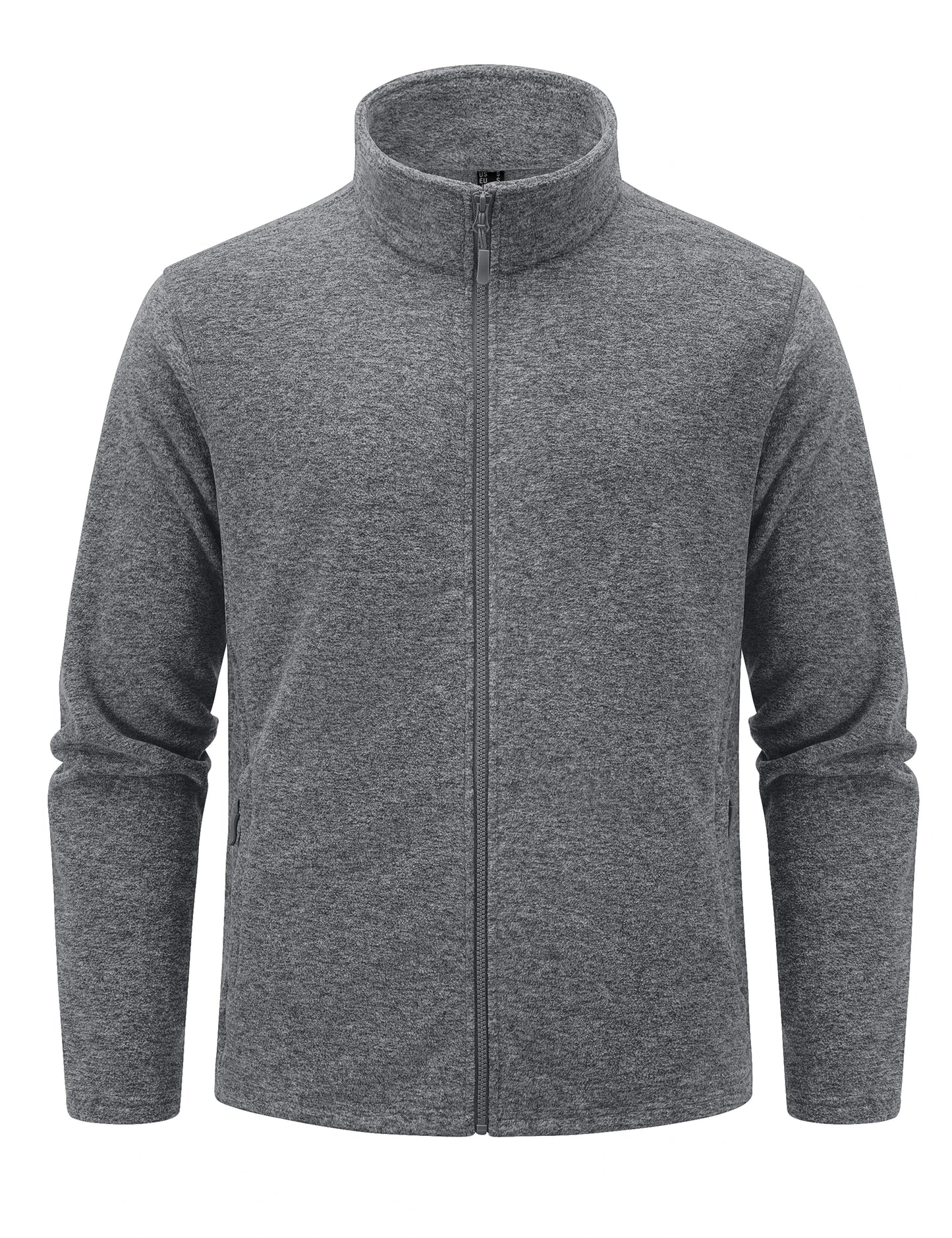 Giacche In Pile Leggere Uomo Con Colletto Alla Coreana Zip Intera Primaverile Sportiva Con Tasche Capispalla