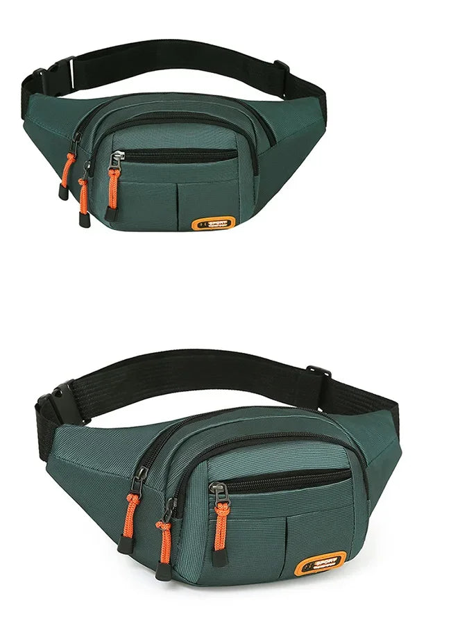 Marsupio Impermeabile Oxford Unisex Grande Capacità Cintura Porta Oggetti Multifunzionale Resistente All Usura