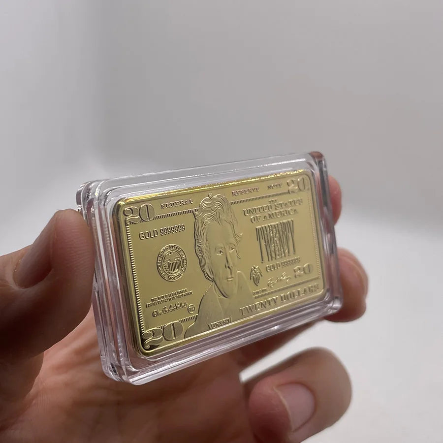 Lingotti Buffalo Placcati Oro Da 100 Dollari Stati Uniti D America Collezionabili Regalo Souvenir