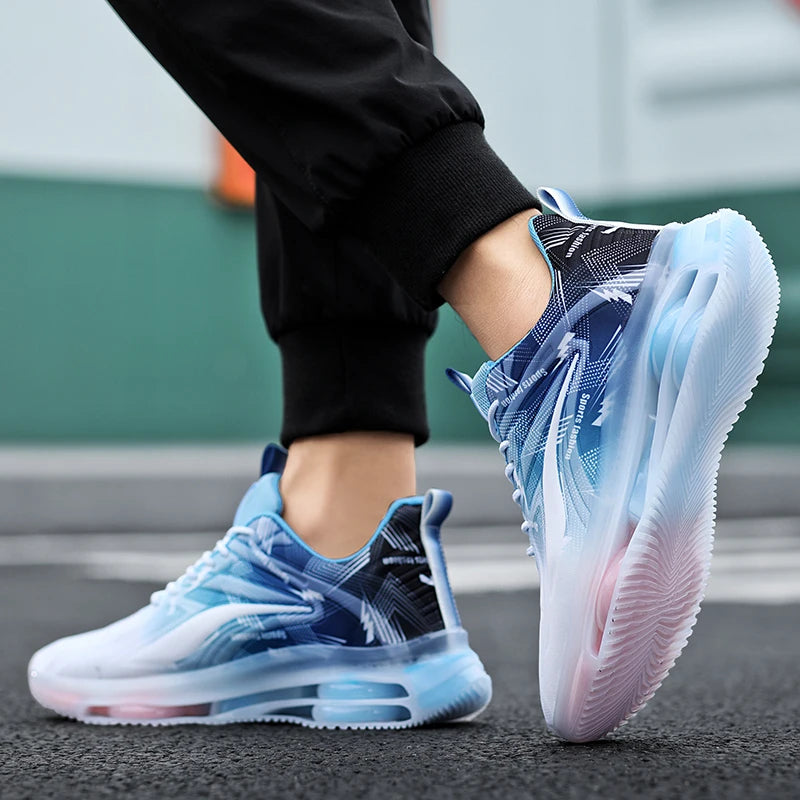 Scarpe Da Basket Da Uomo Moda Con Cuscini Aria Antiscivolo Traspiranti Ammortizzanti Per Attività All Aperto