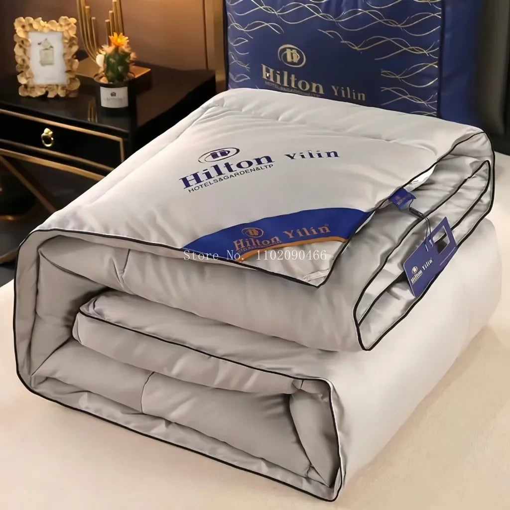 Hilton 5 Stelle Piumino Quattro Stagioni Letto Matrimoniale Caldo Trapunta Invernale