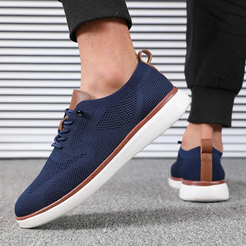Scarpe Leggere Da Uomo Lavorate A Maglia Comode Per Tutto Il Giorno Con Vestibilità Eccellente Per Trekking Quotidiano