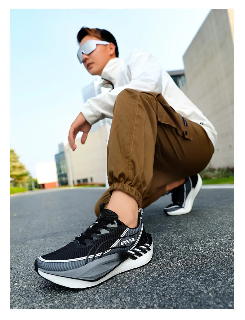 Scarpe Da Corsa Carbon Board Marathon Uomo Donna Traspiranti Leggere Antiscivolo Scarpe Da Ginnastica Atletiche
