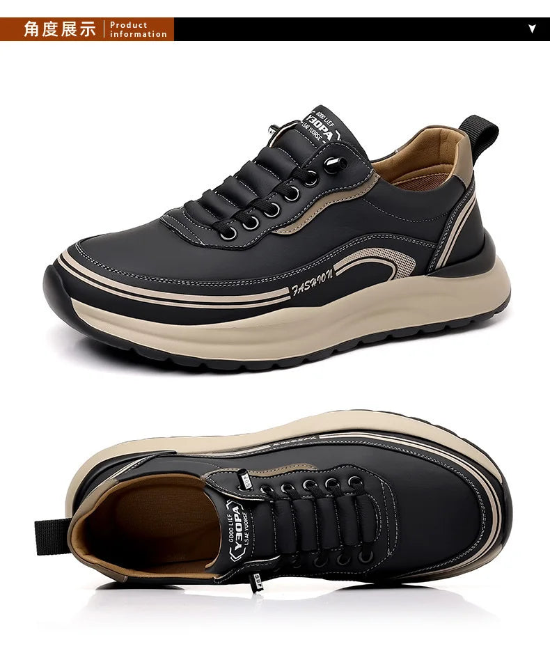 Scarpe Da Uomo Slip On In Pelle Impermeabili Antiscivolo Leggere Traspiranti Mocassini Casual Allingrosso