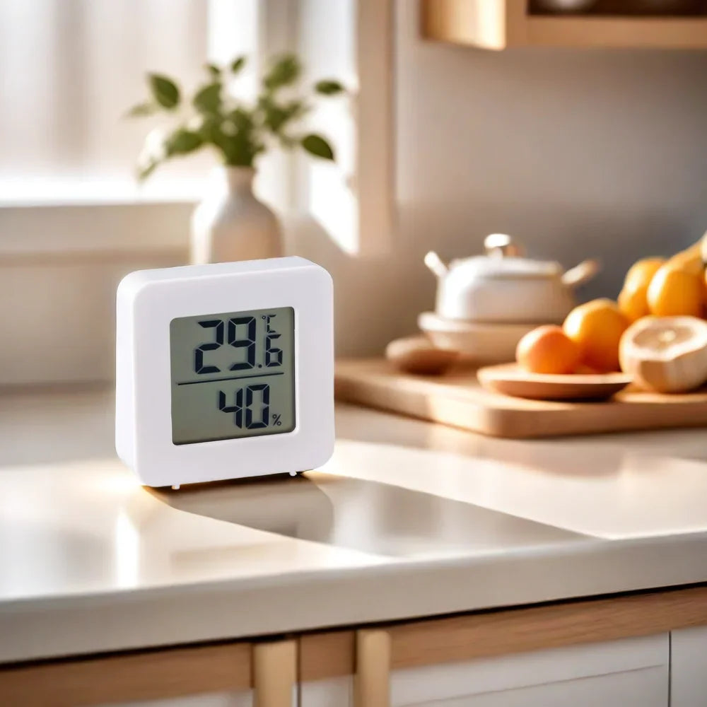 Indicatore Di Temperatura E Umidità Per Mini Termometro Digitale Con Sensore, Montaggio A Parete, Schermo LCD Domestico