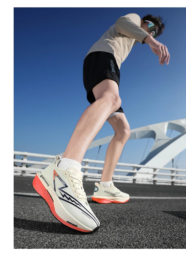 Scarpe Da Corsa Carbon Board Specialità Maratona Uomo Donna Traspiranti Leggere Antiscivolo Sneakers