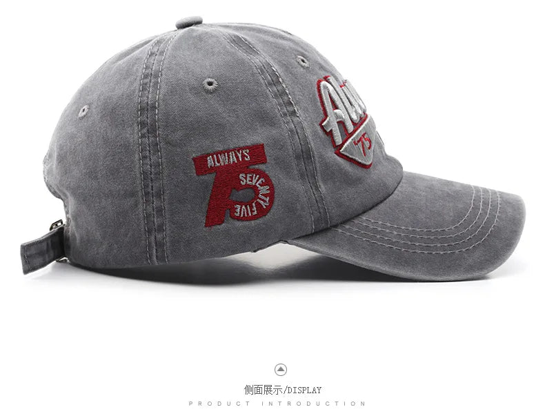 Berretto Da Baseball Unisex Cotone Lavato Con Ricamo Lettere Snapback Estate 2022 Hip Hop Casquette