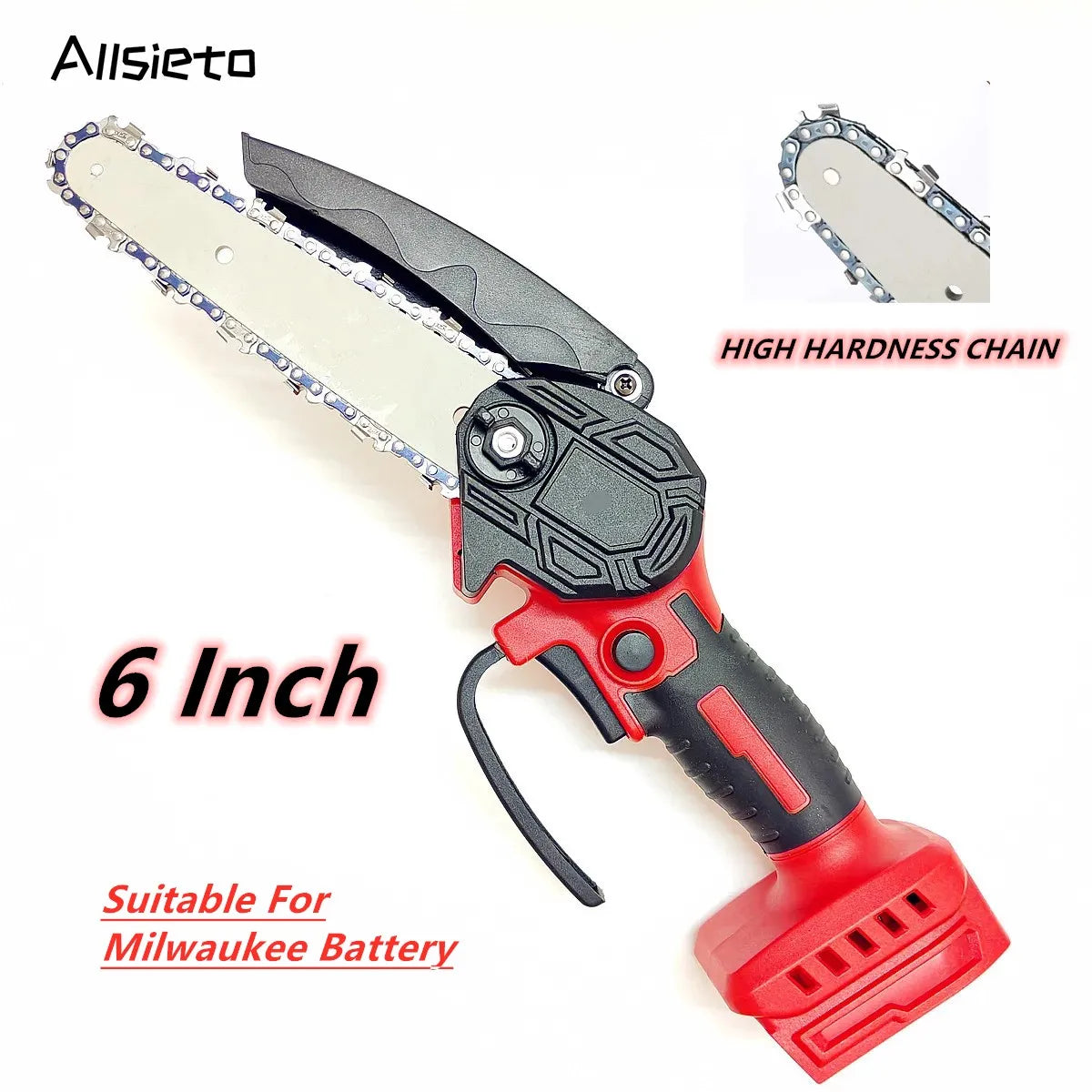 Sega Elettrica Palmare Milwaukee 18V Da 6 Pollici Per Potatura Legno Giardino Motosega Compatto Senza Batteria