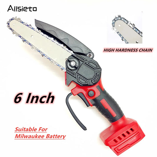 Sega Elettrica Palmare Milwaukee 18V Da 6 Pollici Per Potatura Legno Giardino Motosega Compatto Senza Batteria
