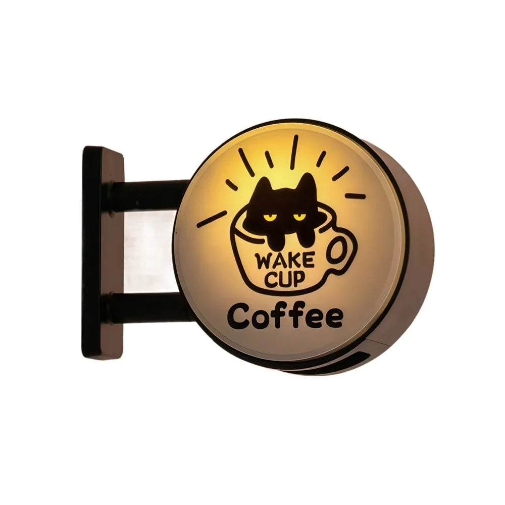 Insegna Luminosa Creativa Per Angolo Caffè Magnete Per Frigorifero Stile Retrò Con Luce Soffusa Decorativa