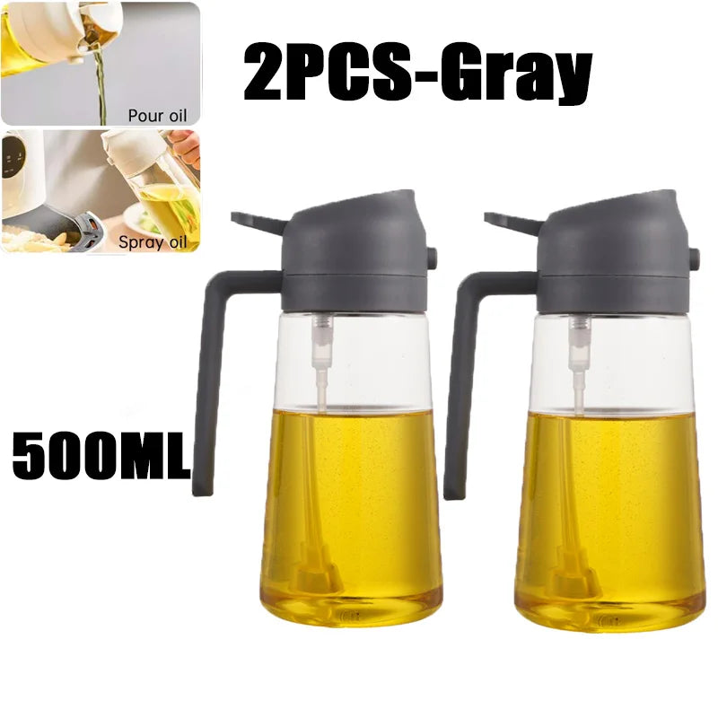 Bottiglia Spray Olio Da Cucina Riutilizzabile Ecologica In PET 200 Ml 300 Ml 500 Ml Spruzzatore Olio Di Oliva