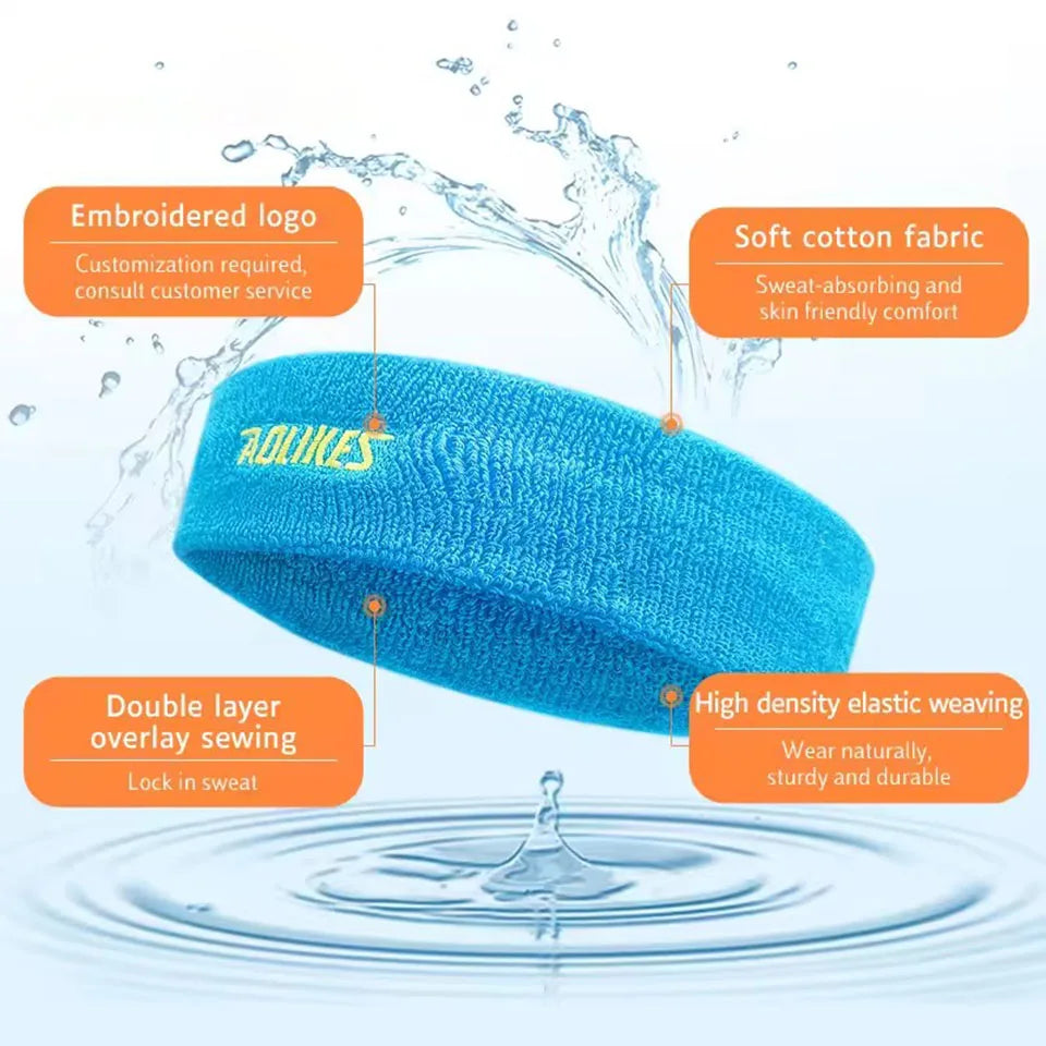 Fascia Sudore In Cotone Alta Qualità Unisex Per Yoga Tennis Pallavolo Fronte Asciutta Comfort Duraturo