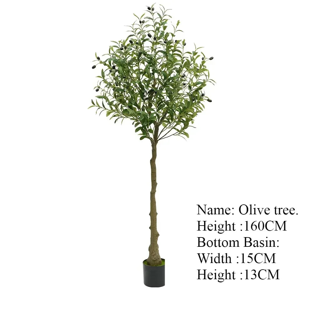 Albero Oliva Artificiale Grande Con Base Regolabile Da 60 Cm A 210 Cm Per Decorazione Ufficio E Casa