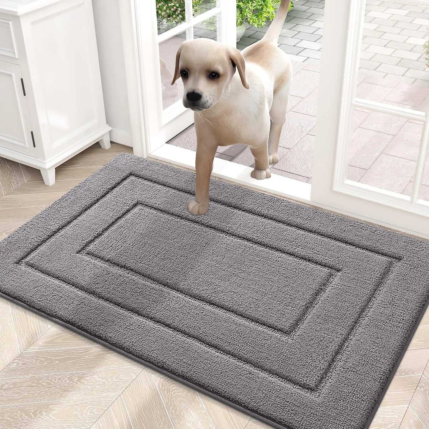 Tappetino Antiscivolo Per Porte D Ingresso Interni Assorbente Lavabile Basso Profilo Domestico