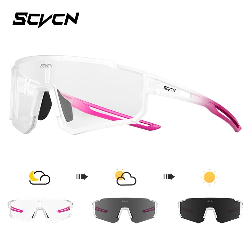 SCVCN Occhiali Da Sole UV400 Viola Montatura Street Fashion Y2K Per Donne E Uomini Ciclismo MTB