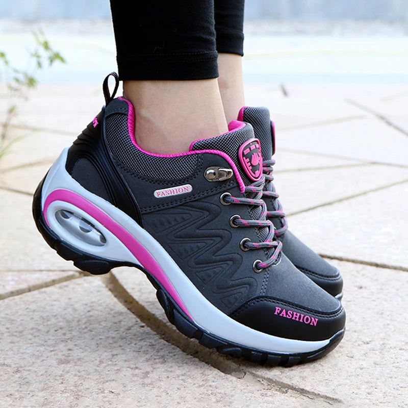 Scarpe Da Ginnastica Da Donna Comode Con Plateau Traspiranti Scarpe Casual Da Donna Stringate Per Esterno