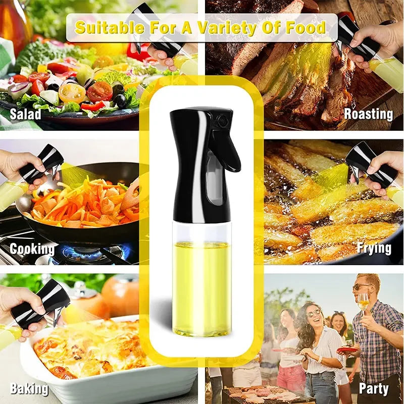 Bottiglia Spray Olio Da Cucina Riutilizzabile Ecologica In PET 200 Ml 300 Ml 500 Ml Spruzzatore Olio Di Oliva