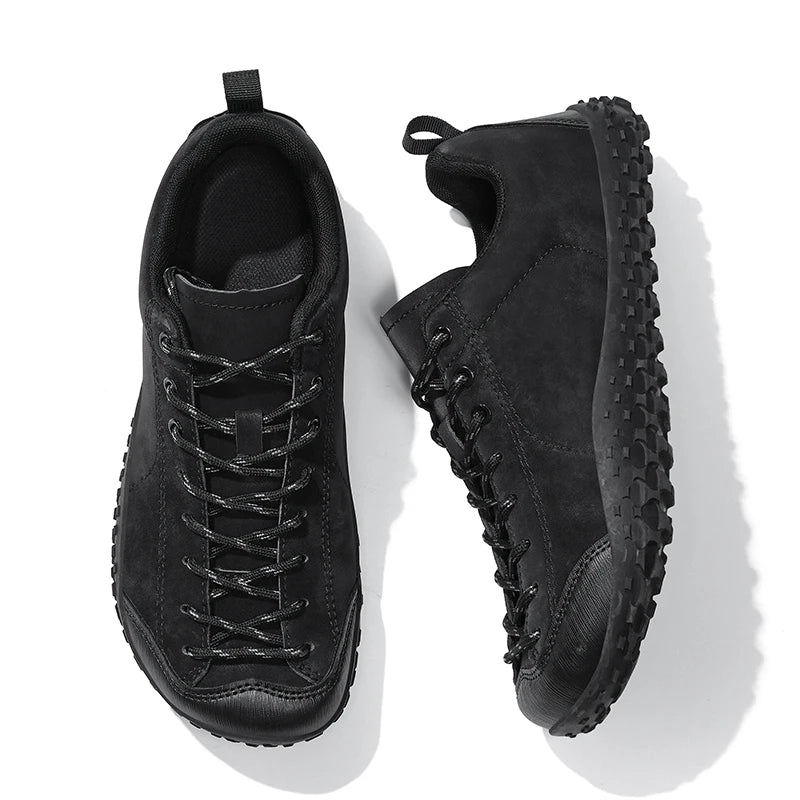 Coppia Scarpe Da Trekking Slip On Uomo All Aperto Punta Larga Per Alpinismo E Passeggio Confortevoli