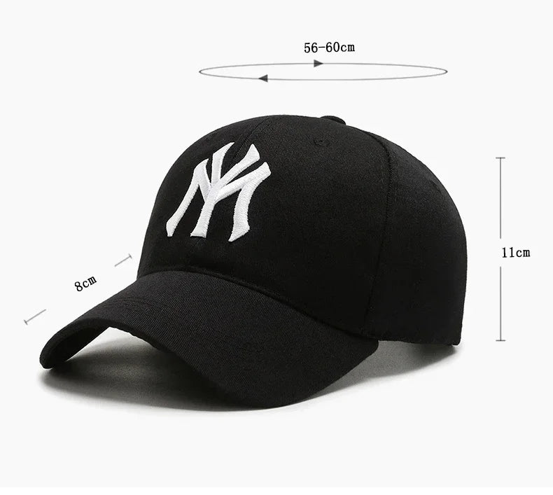 Berretto Da Baseball Unisex Ricamo Lettera Cappello Hip Hop Regolabile Esterno Protezione Solare Primavera Autunno