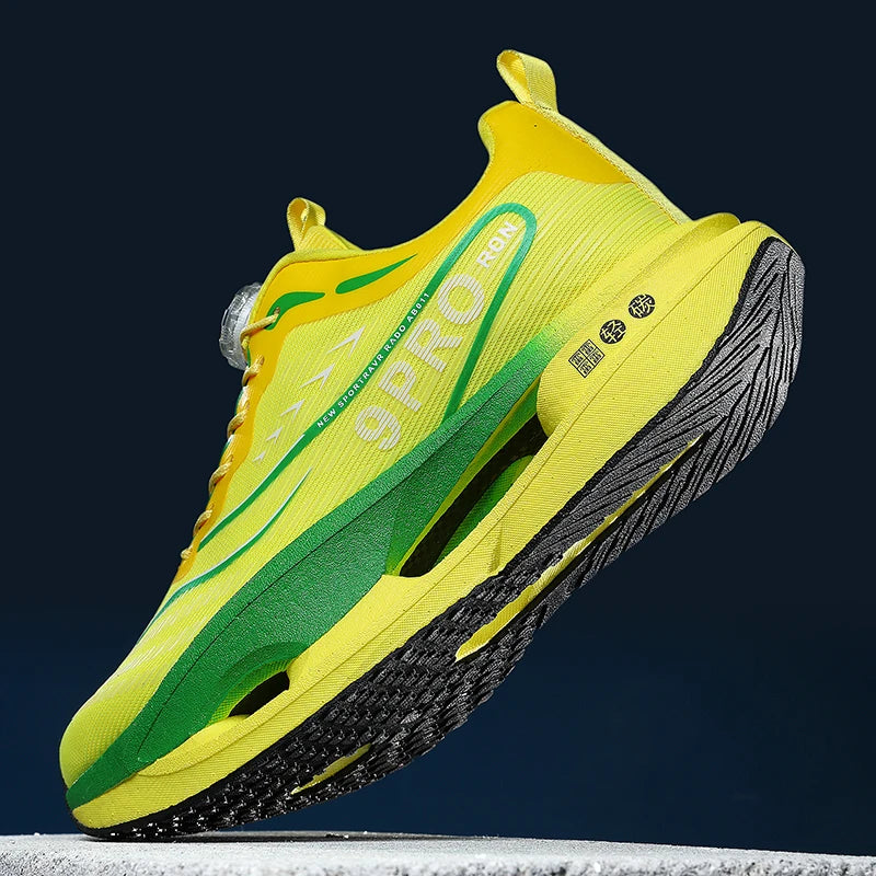 Scarpe Da Corsa Unisex Con Piastra In Carbonio E Cuscino Aria Traspiranti Leggere Sneakers Atletiche Antiscivolo