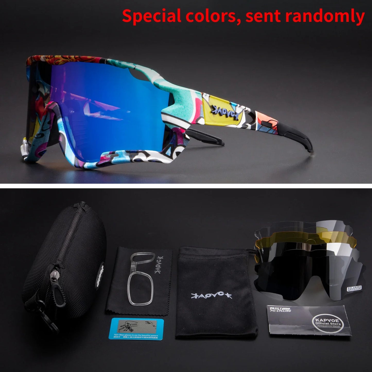 Occhiali Da Ciclismo Polarizzati Per Sport All'Aperto Corsa Pesca MTB Bici Da Strada Unisex Uomo Donna