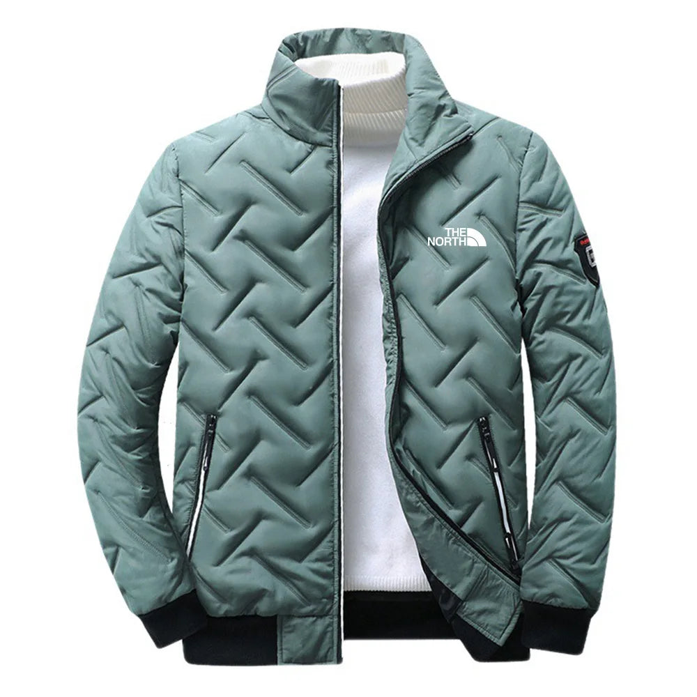 Piumino In Cotone Da Uomo 2026 Nuova Moda Autunno Inverno Giacca Corta Imbottita Con Collo Alto Casual Senza Cappuccio