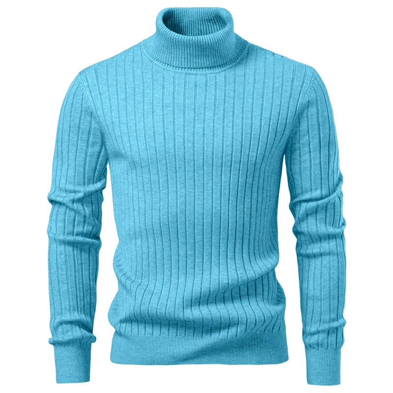 Animal Game Maglione Dolcevita Da Uomo A Righe In Lana Caldo Per Autunno Inverno Stile Casual