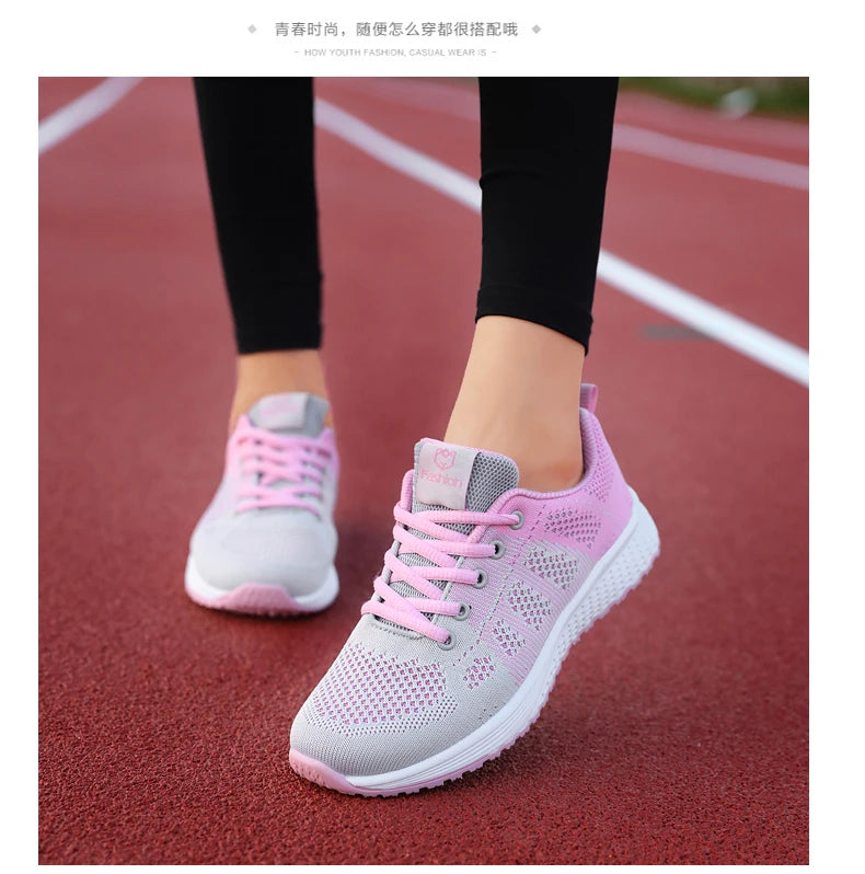 Scarpe sportive da donna Sneakers con plateau alla moda Scarpe basse da donna primavera estate Scarpe da corsa per donna Scarpe casual Mesh Jogging Tennis