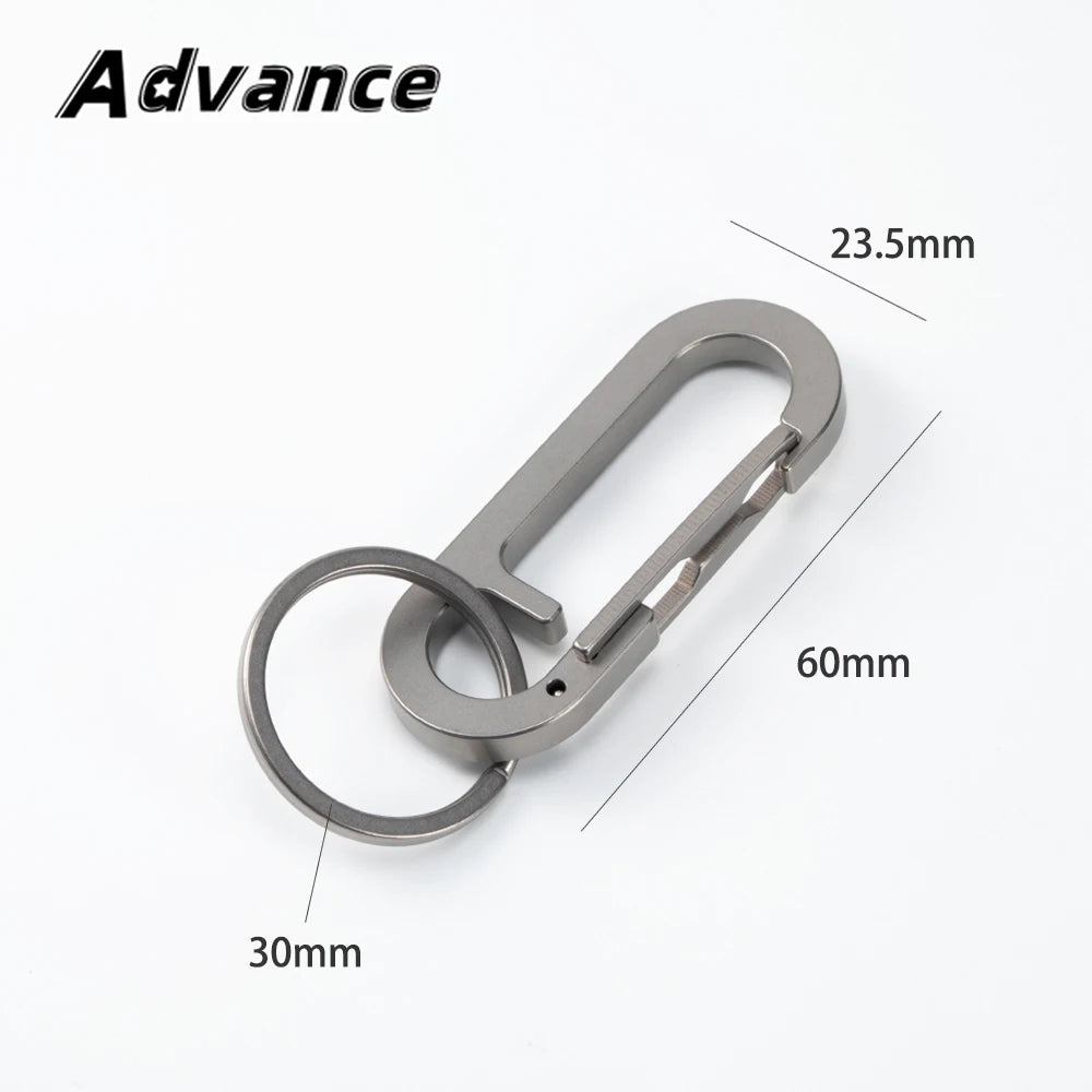 Portachiavi In Lega Di Titanio Multifunzionale EDC Set Accessori Con Fibbia Strumento Esterno